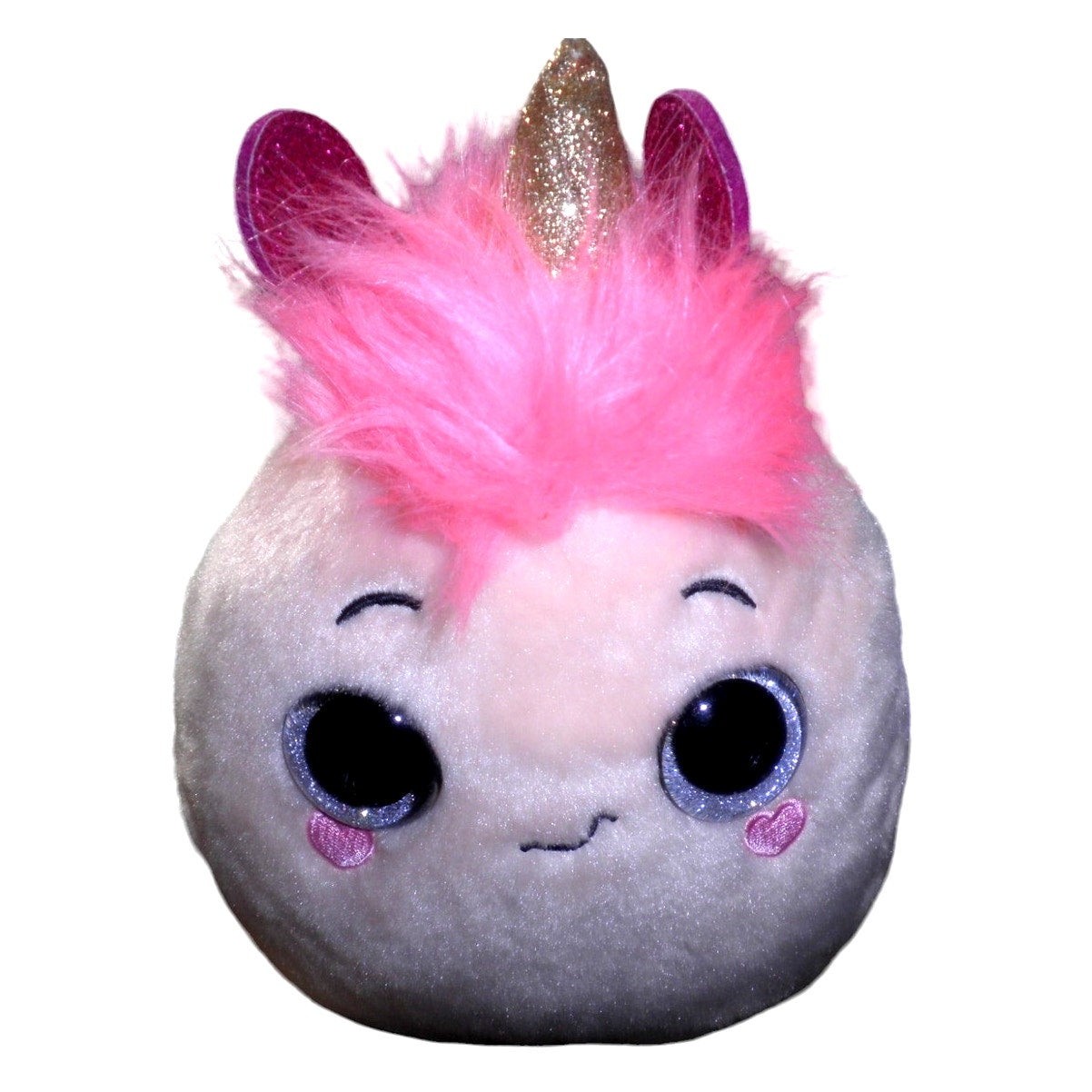 Collectible Rainbocorns Surprise Pink Plush Unicorn Snail, 12" by Zuru Inc