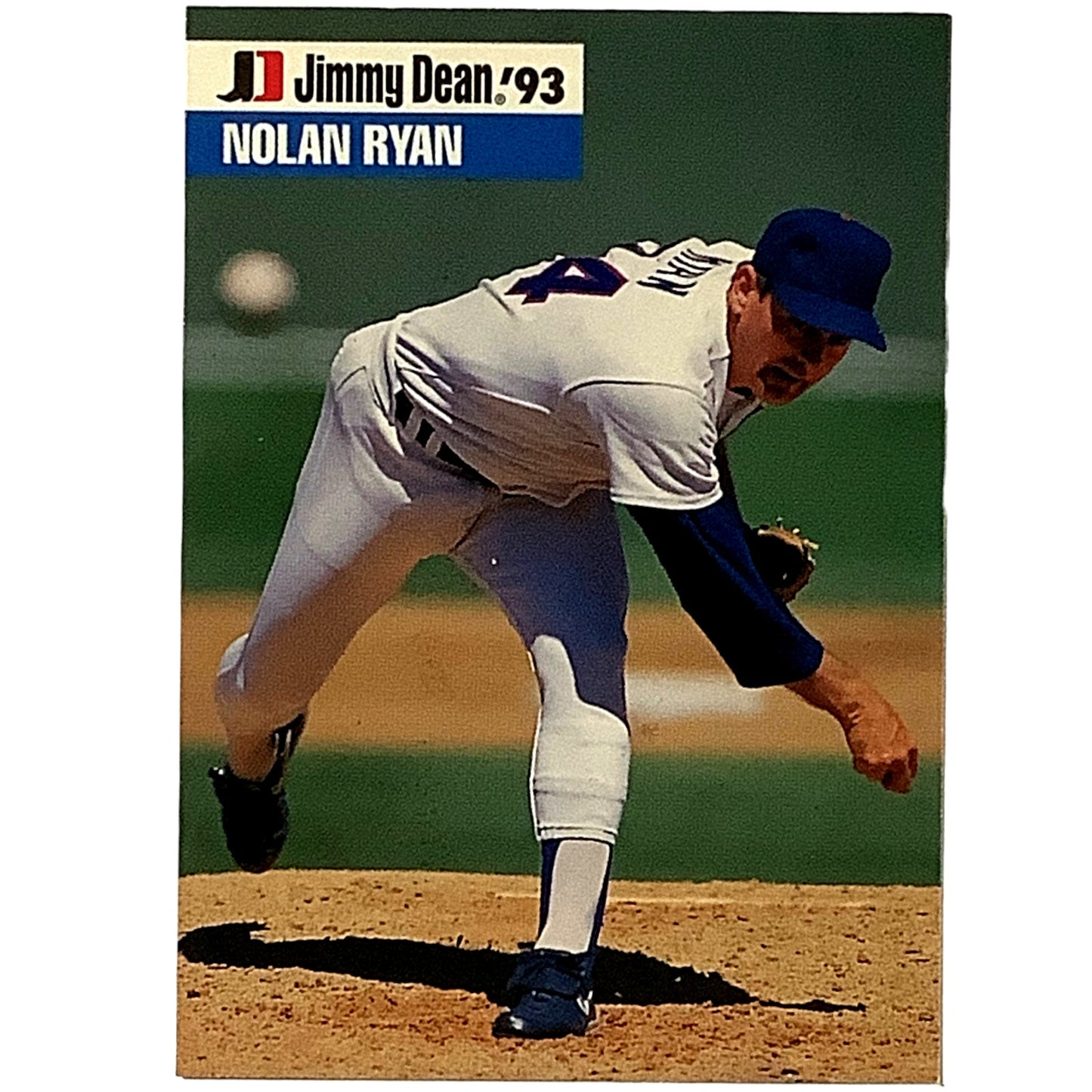 1993, Nolan Ryan Texas Rangers, MLB, Jimmy Dean '93 Ltd Ed., Card 16, EX/NM