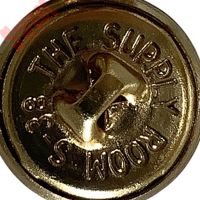 2-PK Brass Buttons w/ Eagle Seal, 5/8"D, Bright Polished Finish, The Supply Room S-38