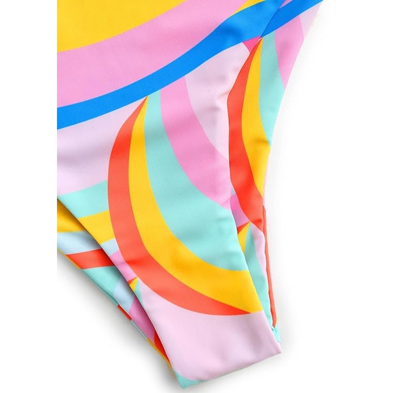 ZAFUL High Waisted Bikini Scoop Neck Swimsuit Two Pieces Bathing Suit XXL (12)