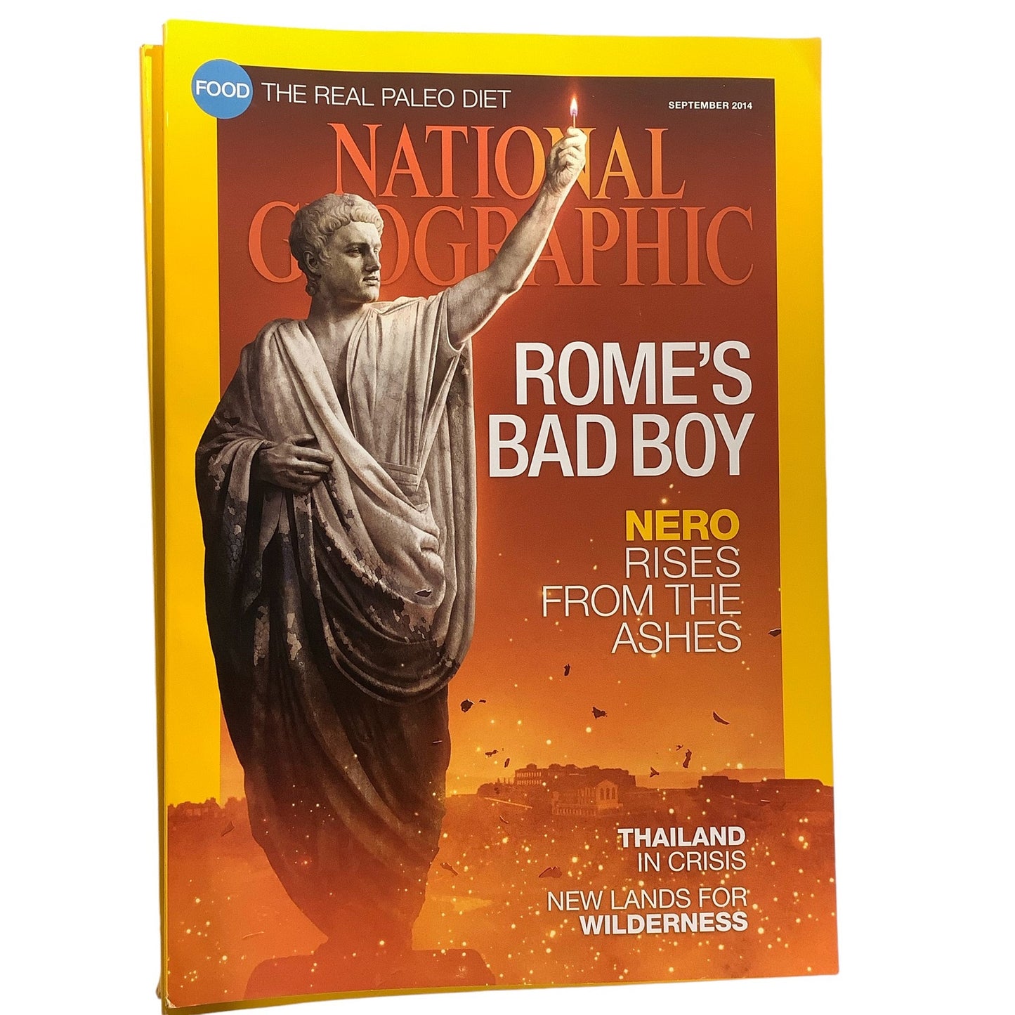 National Geographic September 2014, Evolution of Diet, Field Rations Go Gourmet, 50 Years of Wilderness, Rethinking Nero, Divided Thailand Kingdom, LN