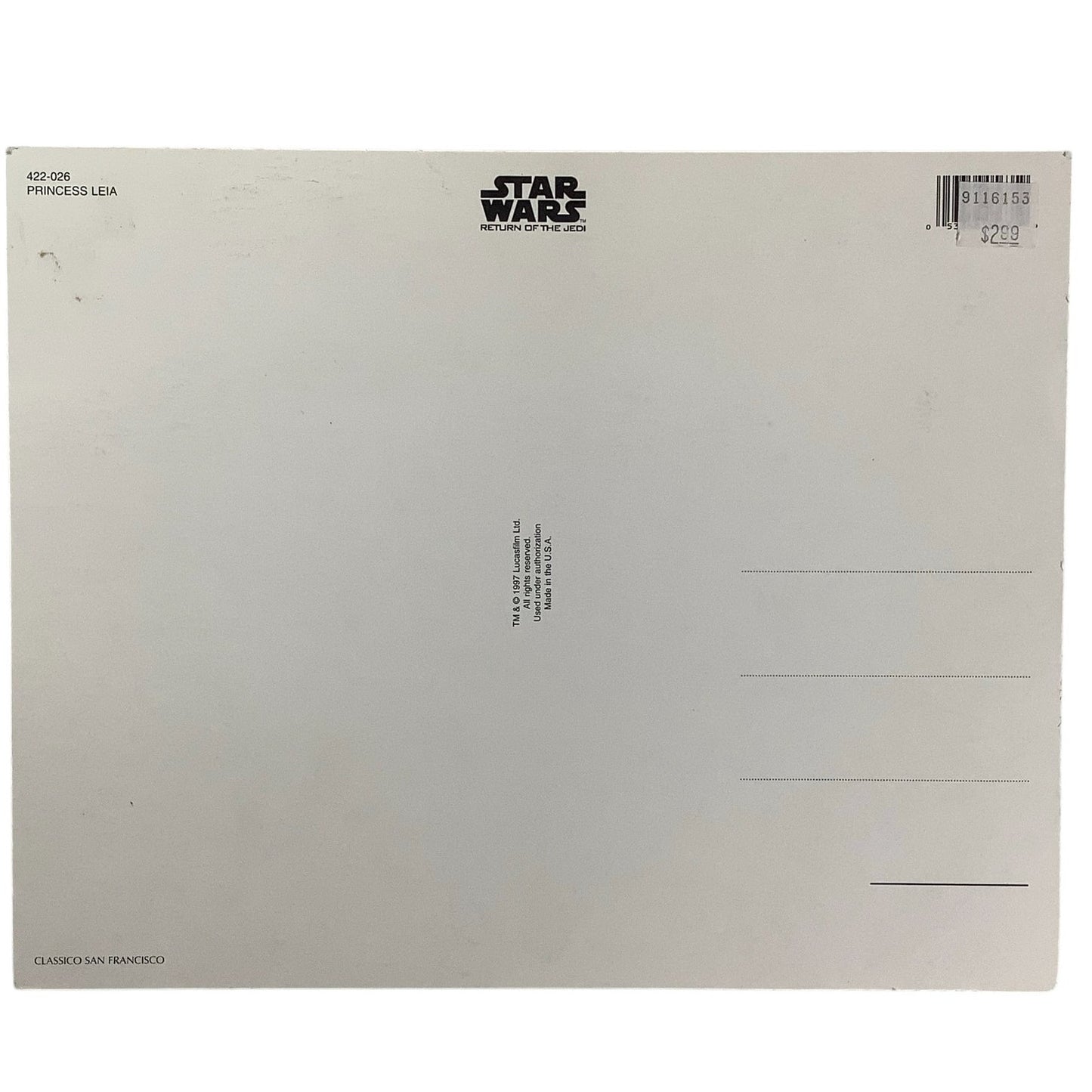 Vintage 1996, 1997, & 1998 Memorabilia of Princess Leia Organa, Star Wars