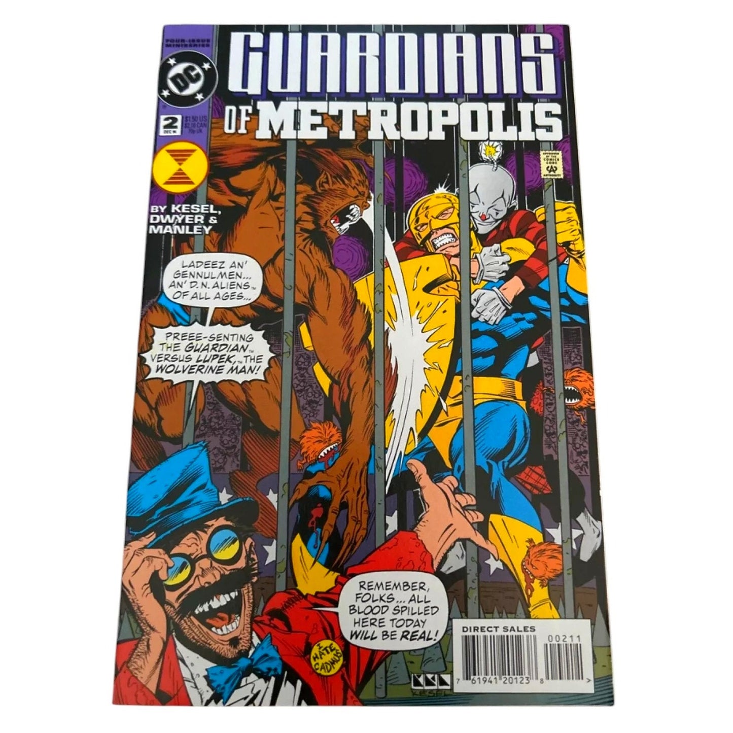 DC Comics, Guardians of Metropolis #2, Oct 1994, NM 9.4