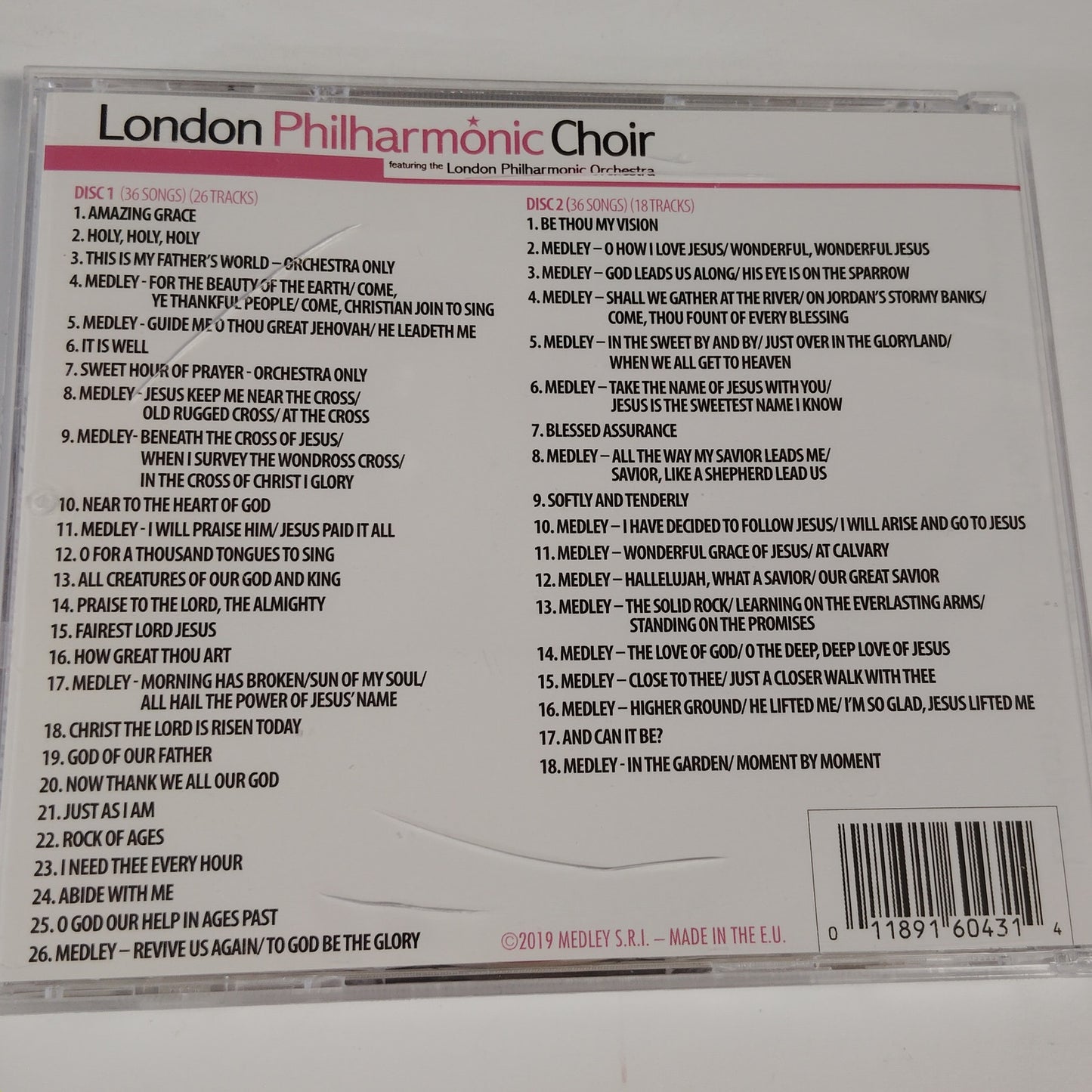 London Philharmonic Choir “Sings the Best of Hymns & Gospel” 2‑CD 72 Songs