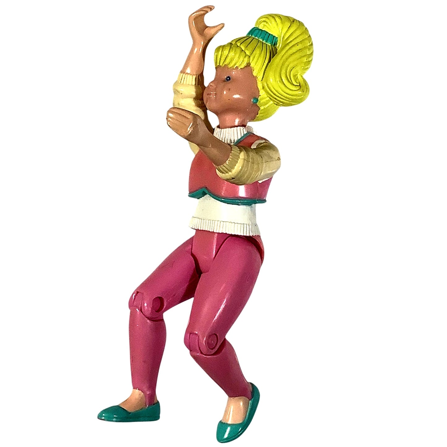 1994 Articulated Fisher-Price Loving Family Teen Blonde w/ Ponytail, Pink Outfit