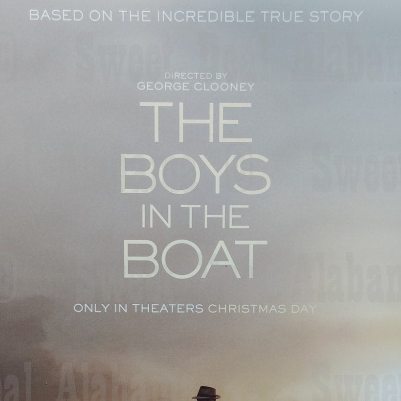 The Boys in the Boat – 16” x 24” Canvas Print of Movie Poster – Unframed