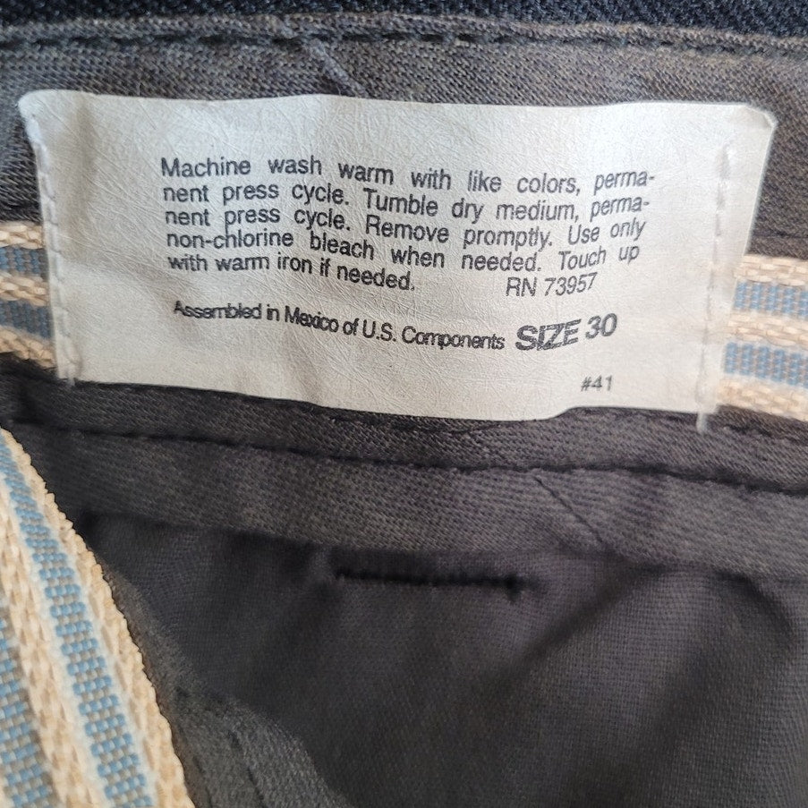 Men’s Service Trousers - Size 30R - Dark Navy Blue - Classic Fit - Polyester - EUC