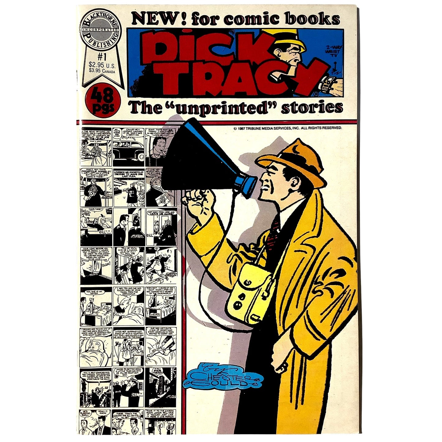 Dick Tracy #1, The Unprinted 1956 Stories, Sep 1987, Blackthorne Comics, NM 9.4