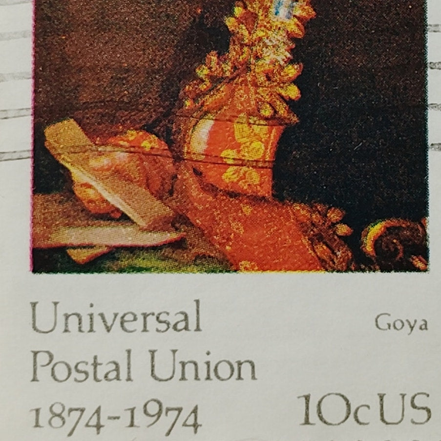 1974 US Postage Stamp Scott #1537 10c Francisco Goya Antonio Noriega Canceled