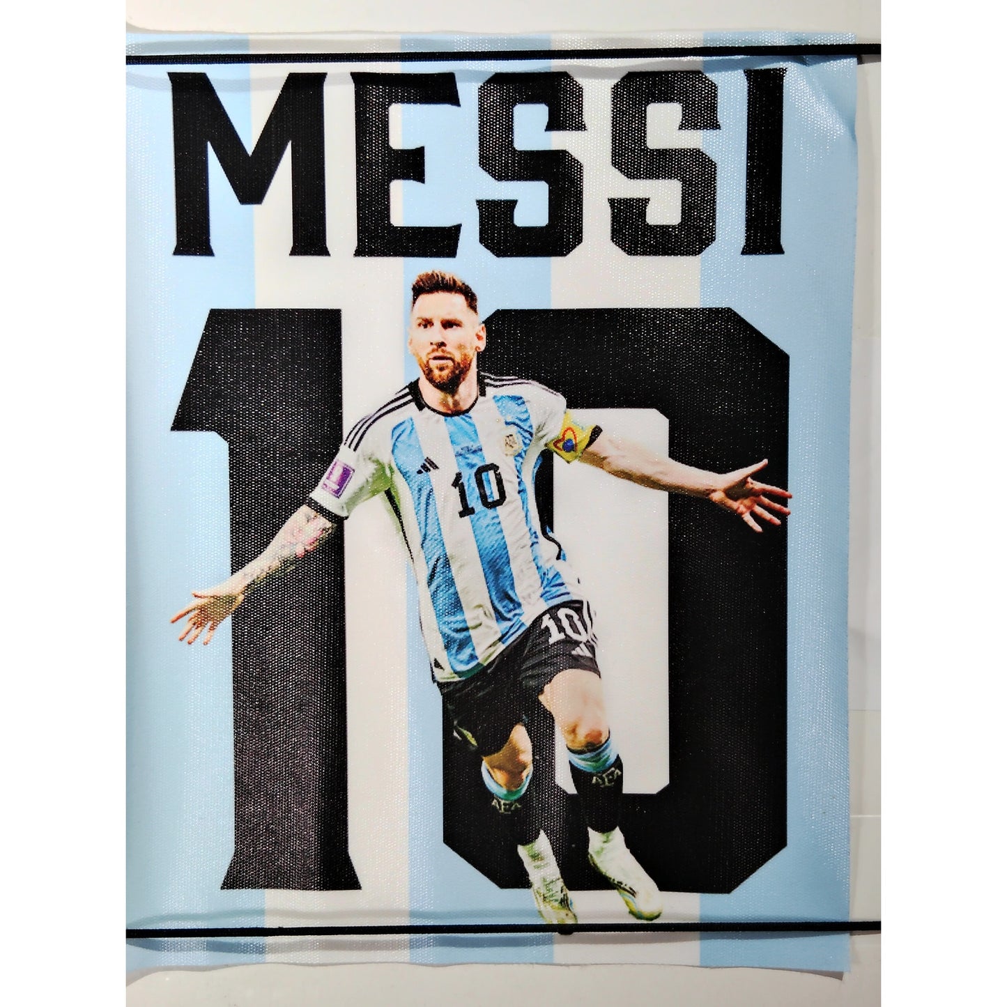 Soccer Legends Canvas Wall Art – Messi, Ronaldo, Neymar, Mbappé -Set of 4, 8x10"
