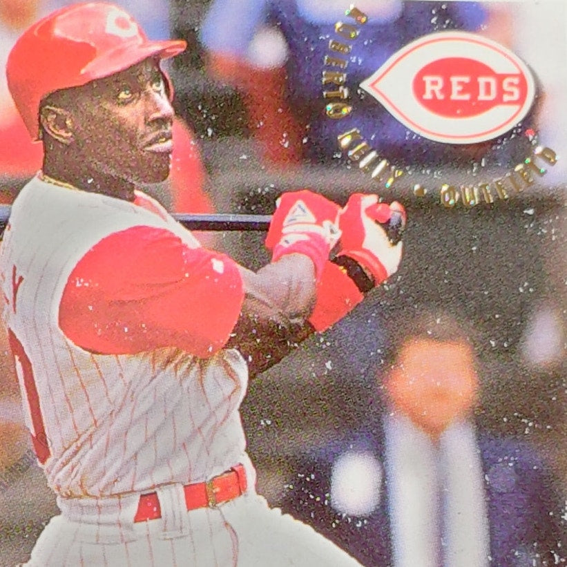Roberto Kelly, Cincinnati Reds, #412, 1994 Fleer Baseball Collector's Card