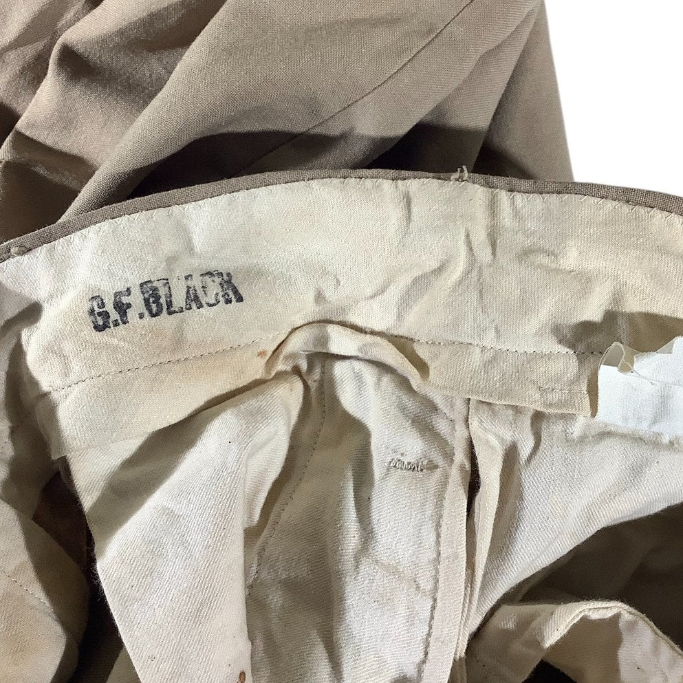 Air Force Tan/Khaki Vietnam Era Wool Trousers 30x36 (Have been Altered 28x29)