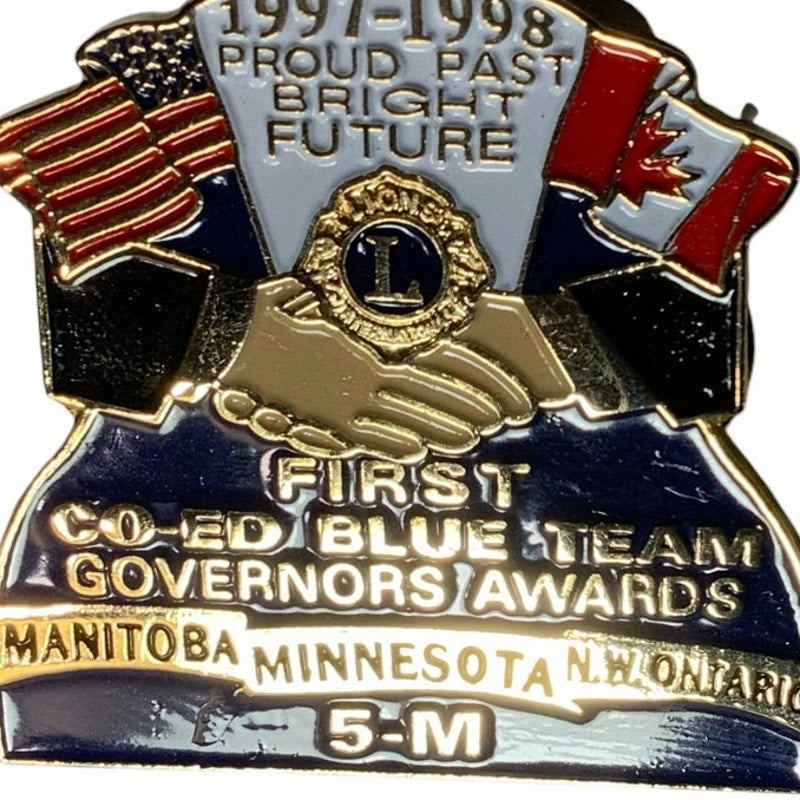 1998 Lions Club Int. First Co-Ed Blue Team Governors Award, 5-M Manitoba N.W. MN
