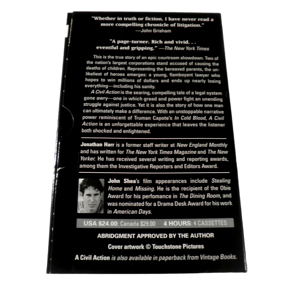 A Civil Action Audio Cassette – Audiobook, August 29, 1995, Jonathan Harr