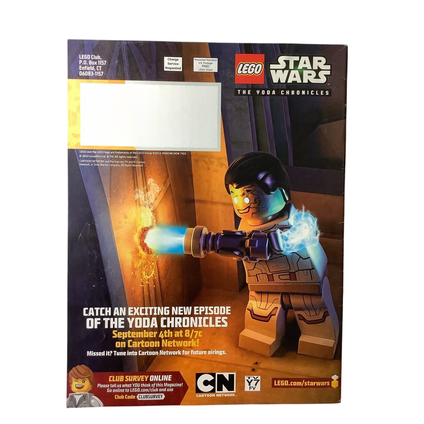 5 x Back Issues Lego Club Magazines, 5 issues from 2008-2015 Pictured