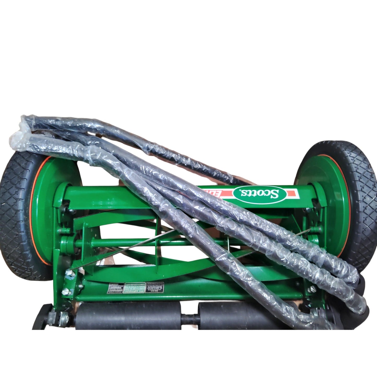 Scotts 415-16S Push Reel Lawn Mower 16" – Manual Grass Cutter, 5-Blade, Green