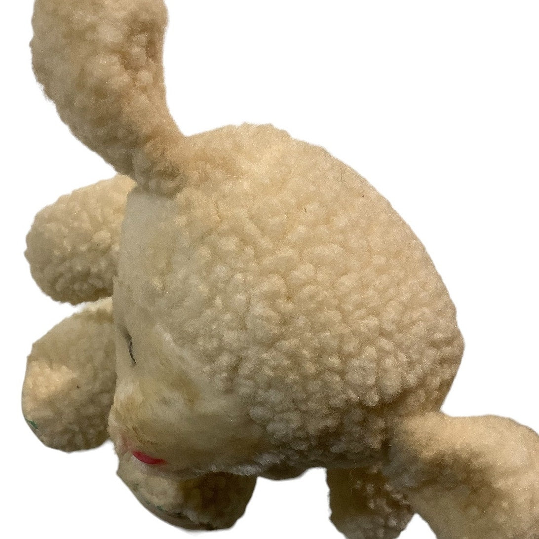 Carlmax Company LTD.,12" Sherpa Plush Lamb. Floral Ears, Feet & Bow Tie, 1980's