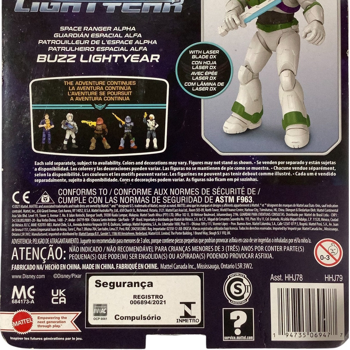 Disney Pixar Buzz Lightyear Space Ranger Alpha, 5"H Action Figure w/ Laser Blade