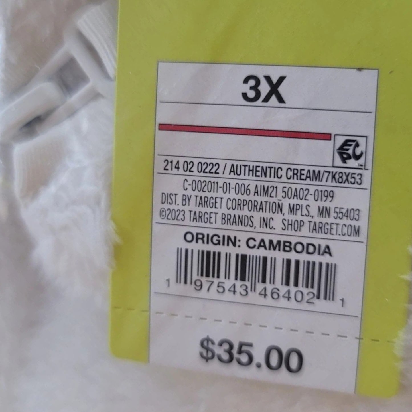 All in Motion High‑Pile Fleece 1/2‑Zip Pullover – Cream – Women’s 3X