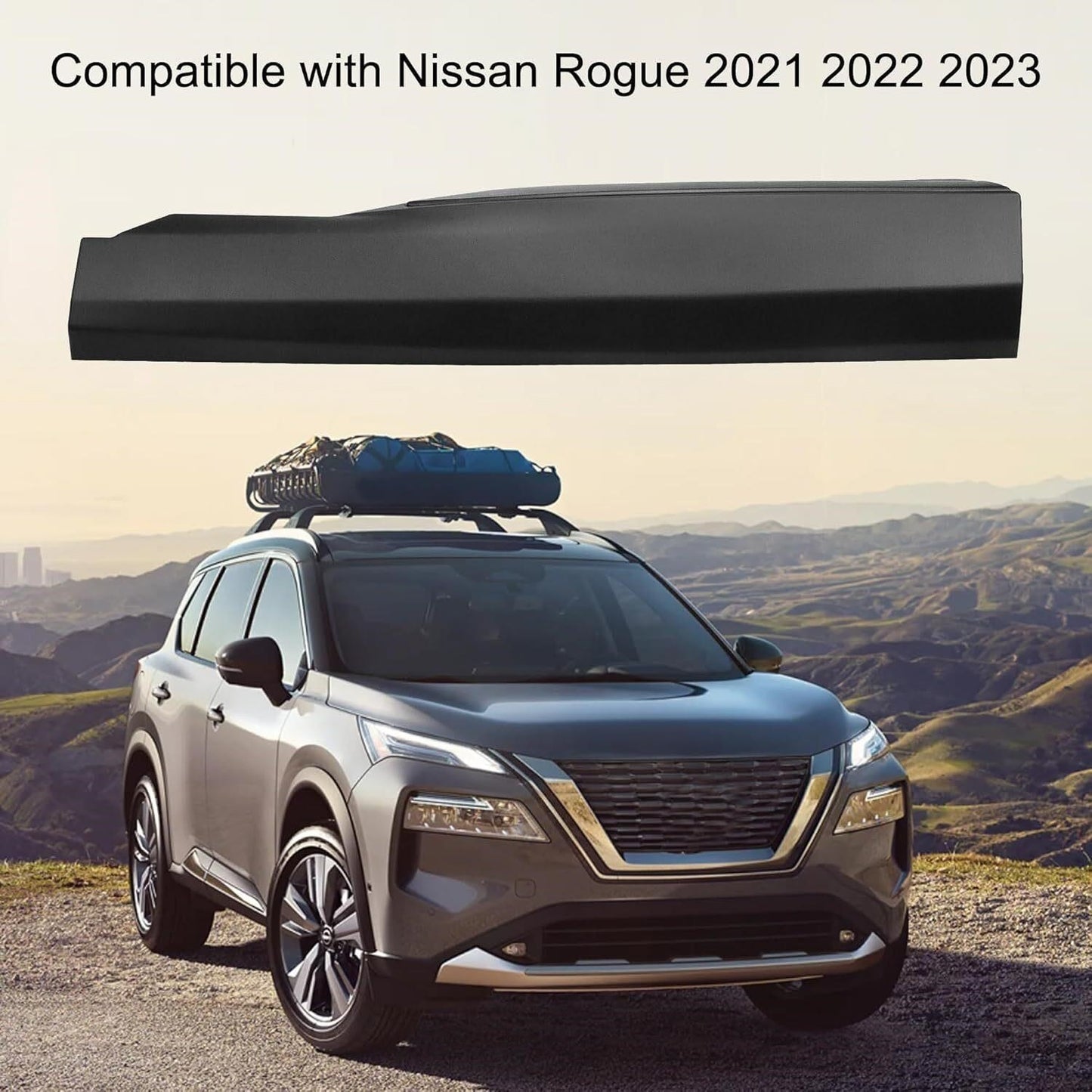 Rear Right Door Molding Trim for Nissan Rogue 2021–2023, Replaces 82870-6RR0A