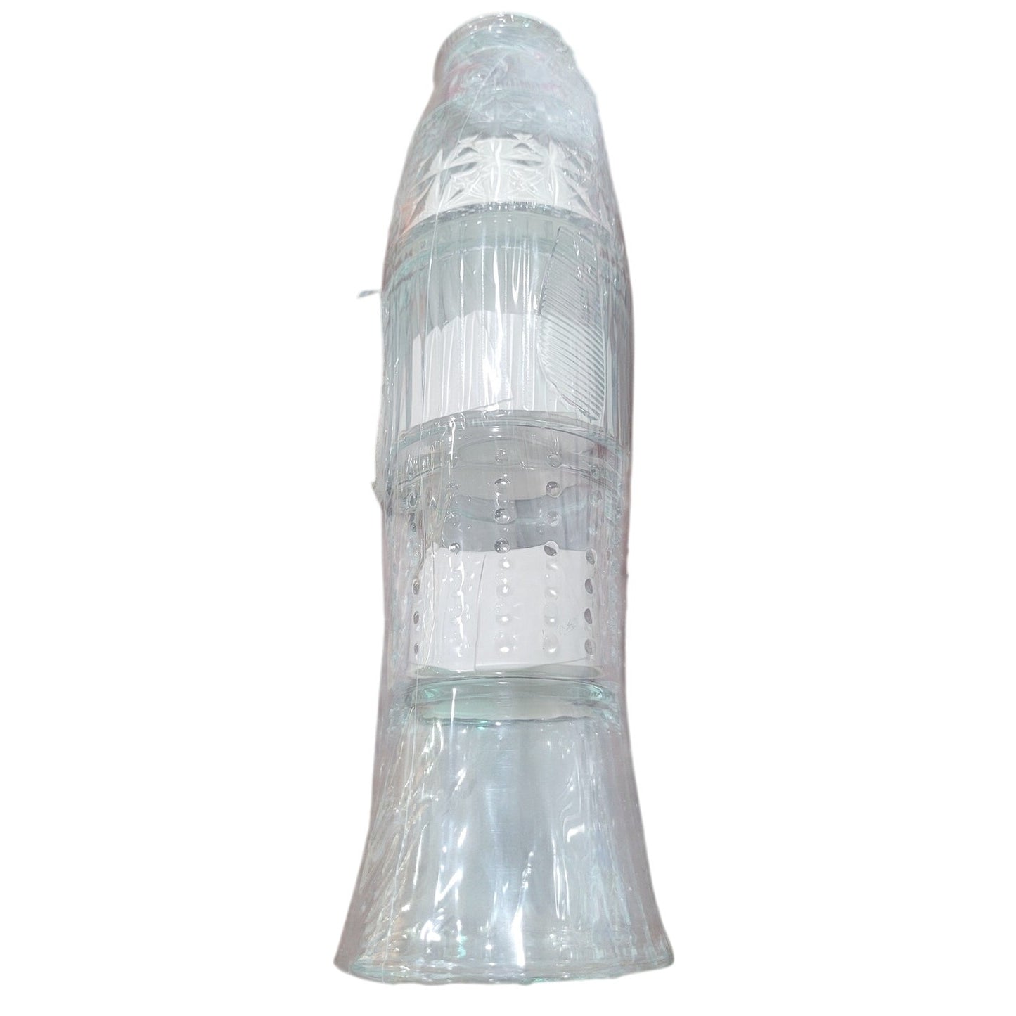 Vivitar 4-in-1 Stacking Glass Cup Set Novelty Design, Dishwasher Safe
