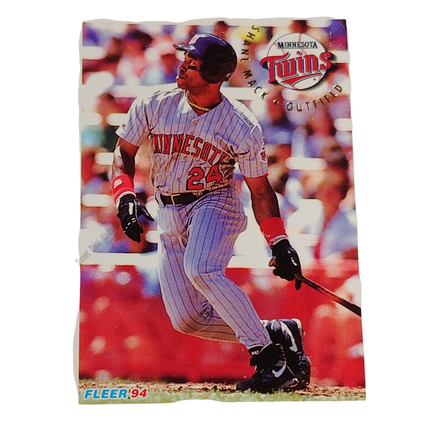 Shane Mack, Minnesota Twins, #212, 1994 Fleer Baseball Collector's Card