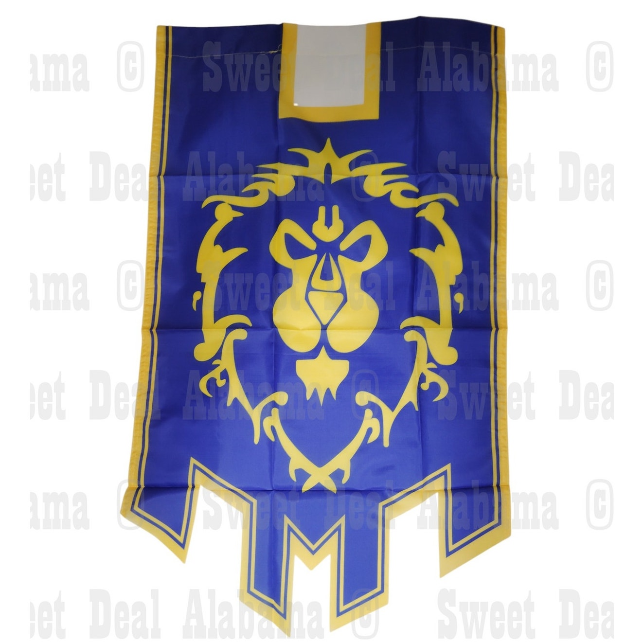 Alliance Badge Banner Flag – 24” x 40” World of Warcraft Emblem, Sleeved Hanging