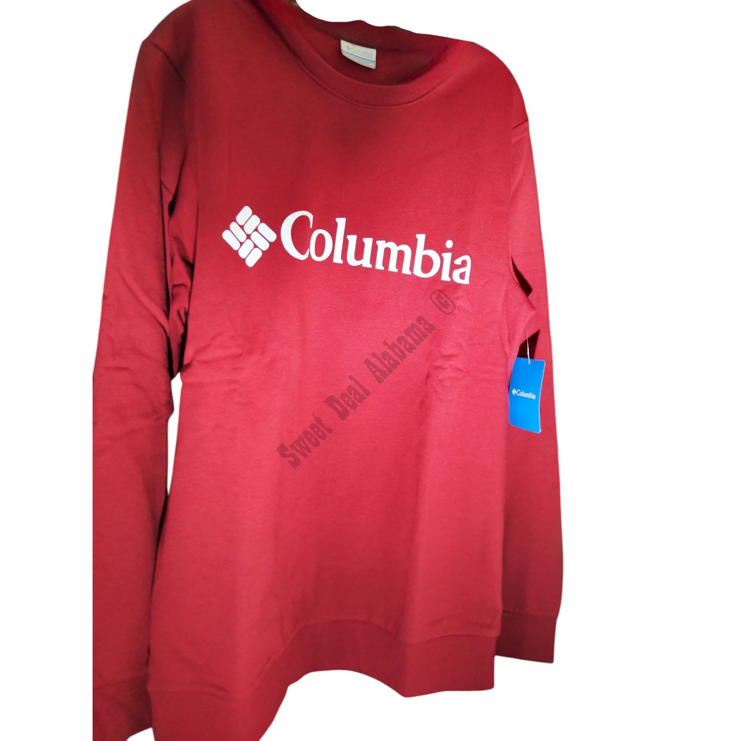 Columbia Sportwear, Noe Valley III Crew, Crimson, Large Fleece Sweatshirt, NWT
