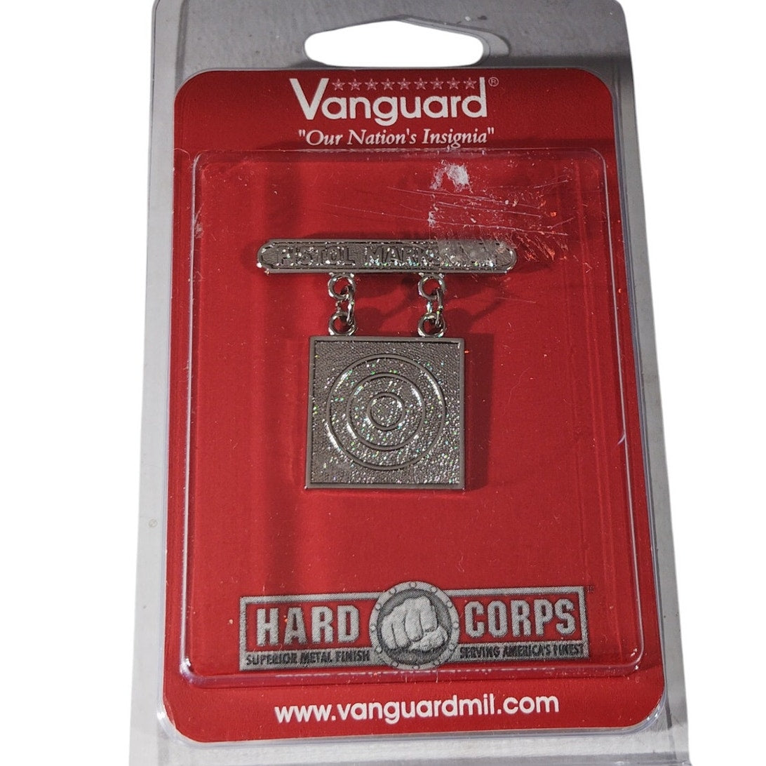 Qualification Badge, Pistol Marksman 1-3/8"H x 1-1/2"W,