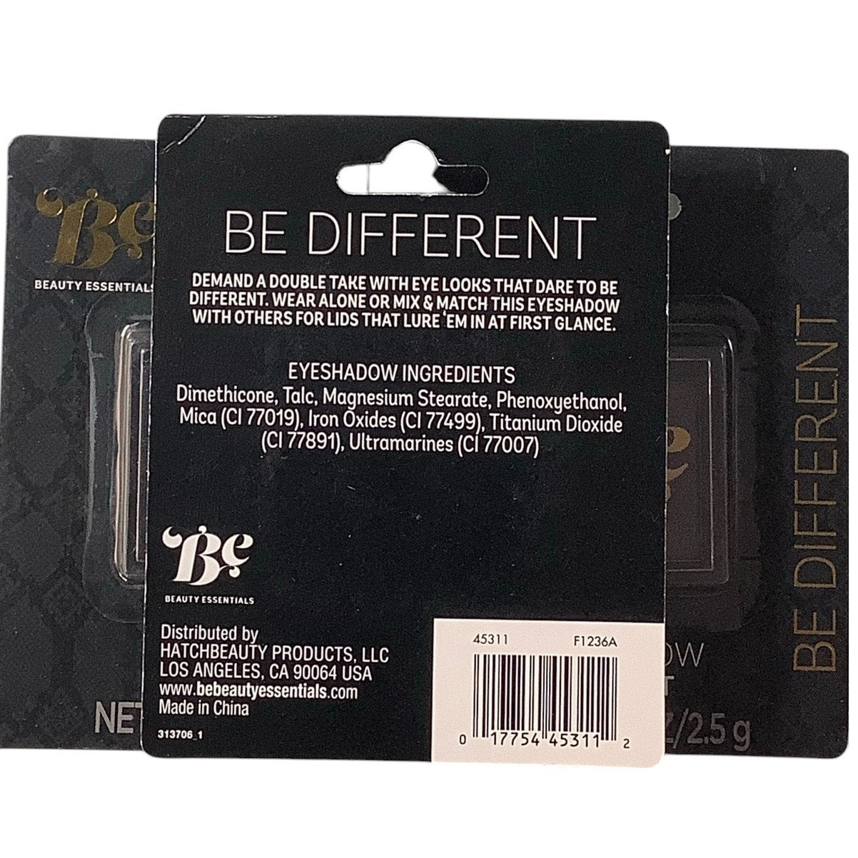 3-PK Beauty Essentials (Purple) Eyeshadow, Elegant, Compact, .08 oz. Each