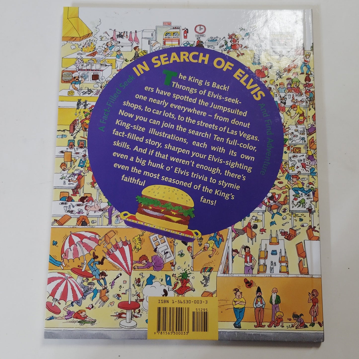 In Search of Elvis 1992 Hardcover Seek‑And‑Find Adventure 12.75" x 10" x 1"
