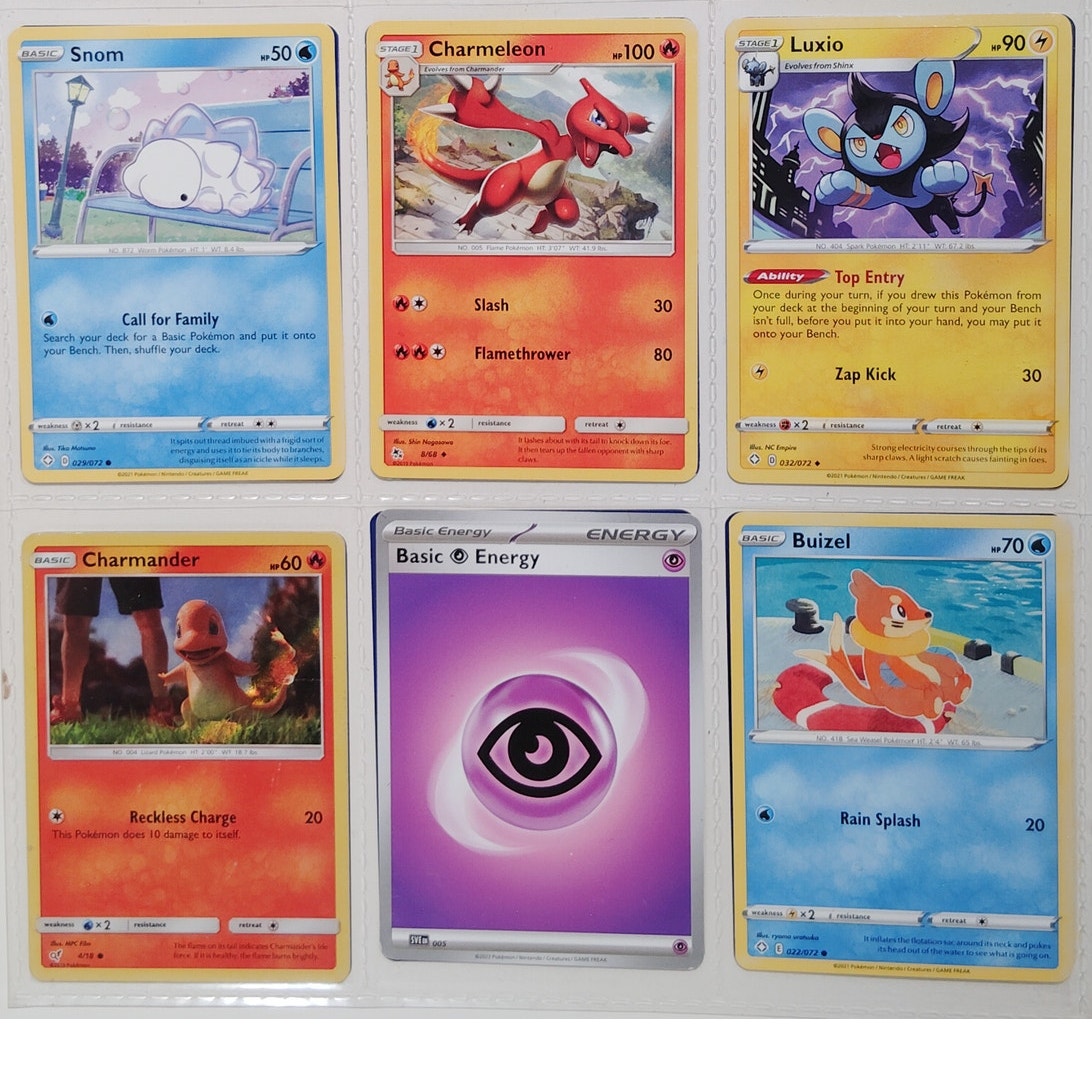 18 Random Pokémon Cards Pictured, Actual Photos Provided