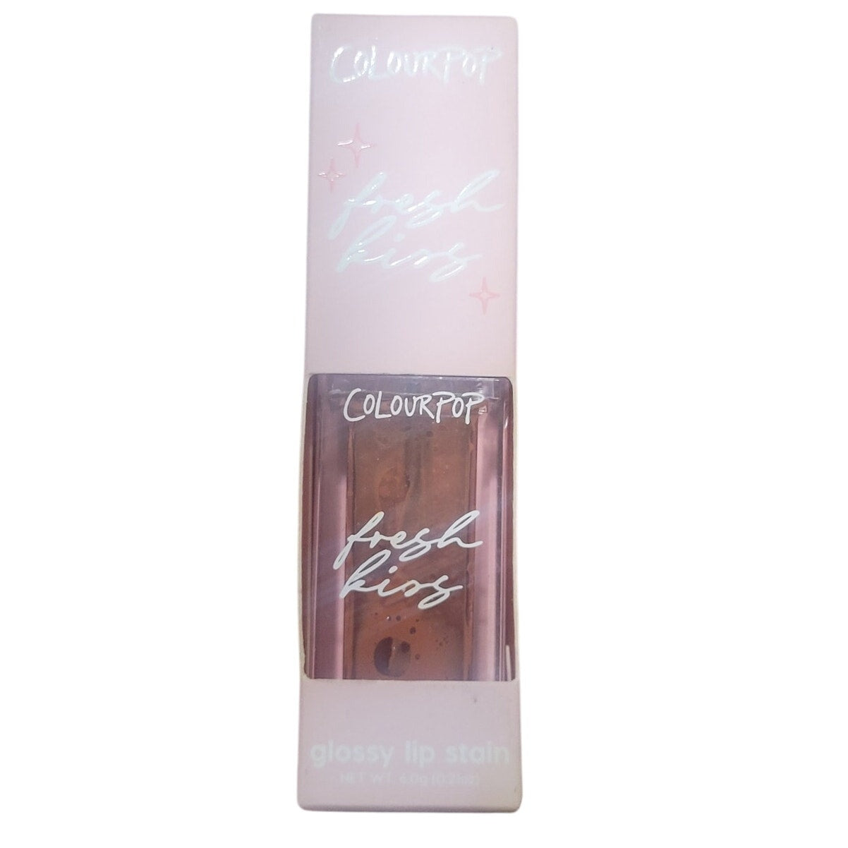 ColourPop Fresh Kiss Glossy Lip Stain, Twice Shy .06oz Hydrating Vegan Formula