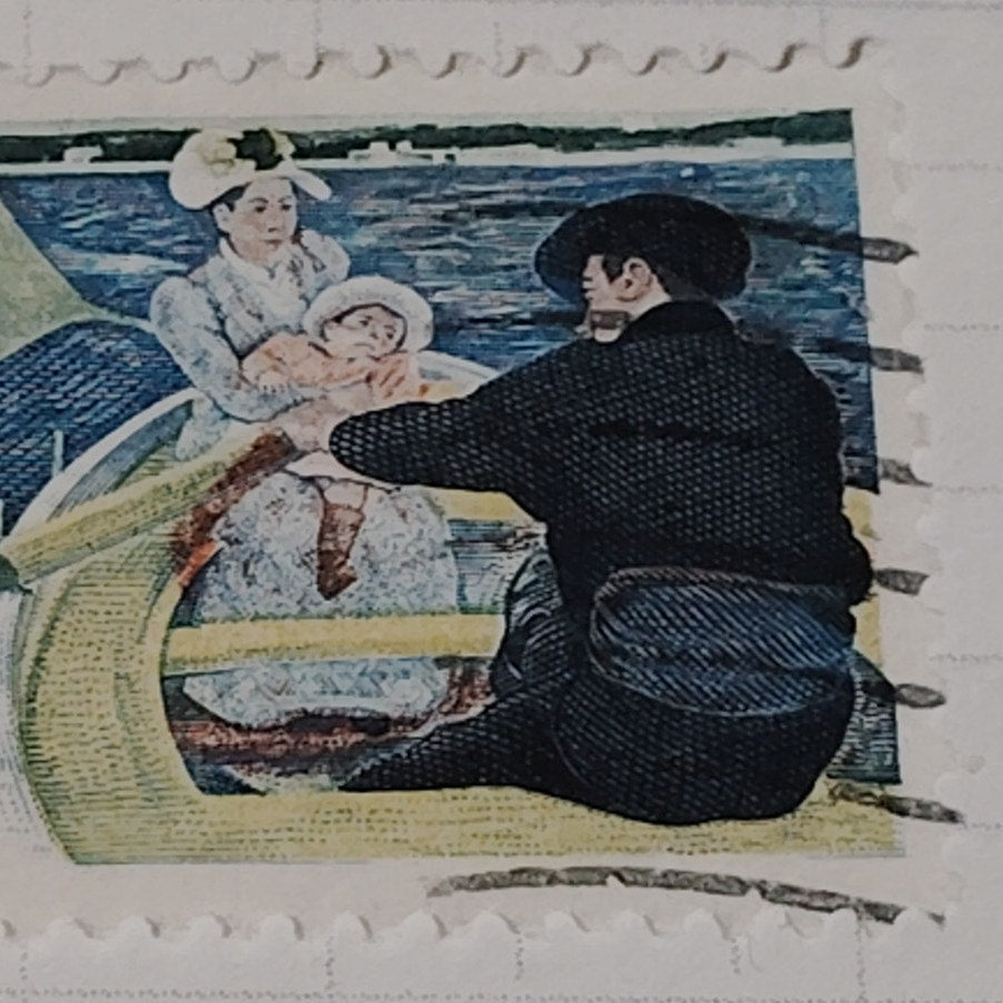 1966 Scott #1322 – 5¢ Mary Cassatt / The Boating Party – Canceled