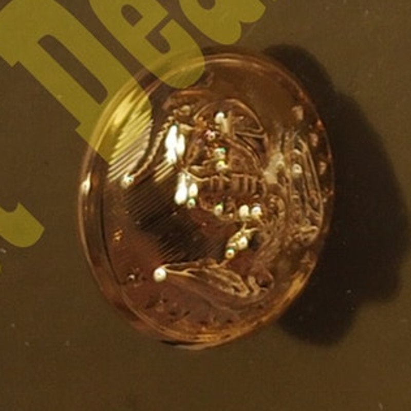Ira Green 2 x 27 Ligne USMC Buttons: Enlisted - Anodized (Only 1 has Toggle)