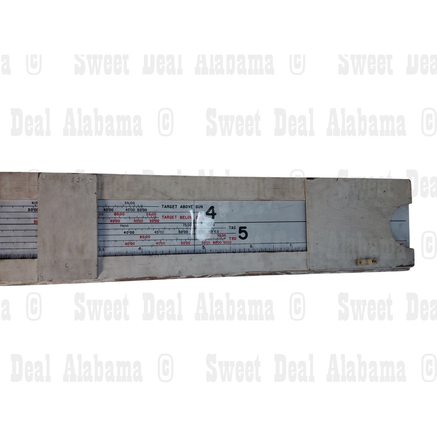 Military Vernier Training – 58"x9" Survey/Artillery Instruction, WWII-Era Style