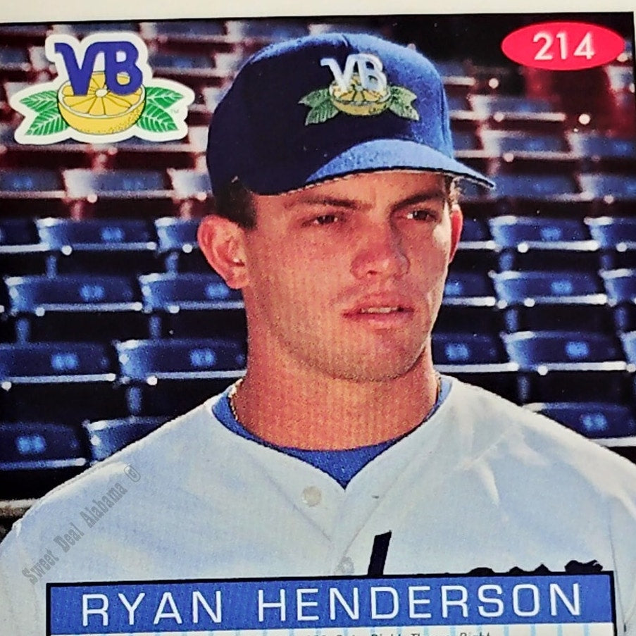 Ryan Henderson, Vero Beach Dodgers, No. 214, 93-94 Fleer Excel Minor Leagues