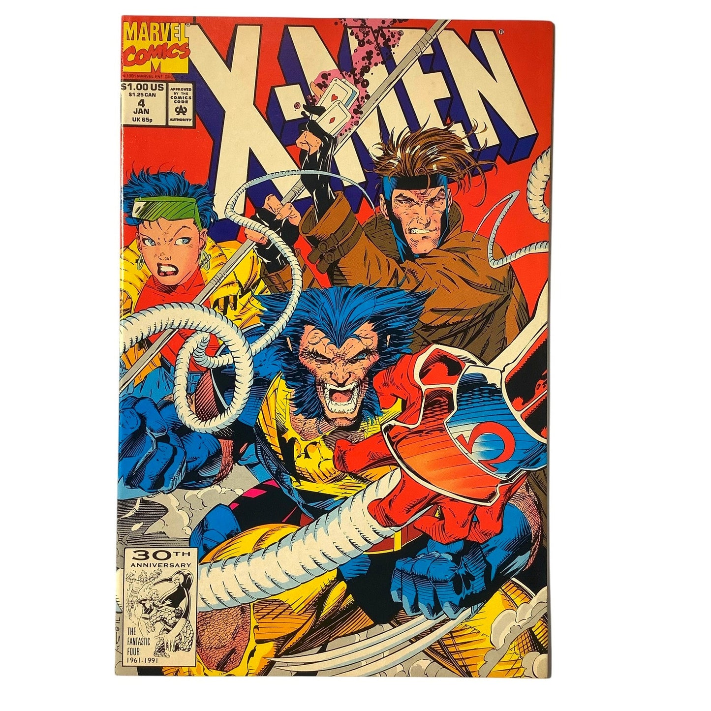 Marvel's X-Men ('91 1st Series) #4, Omega Red 1st Appearance Jan 1992, VF/NM 9.0