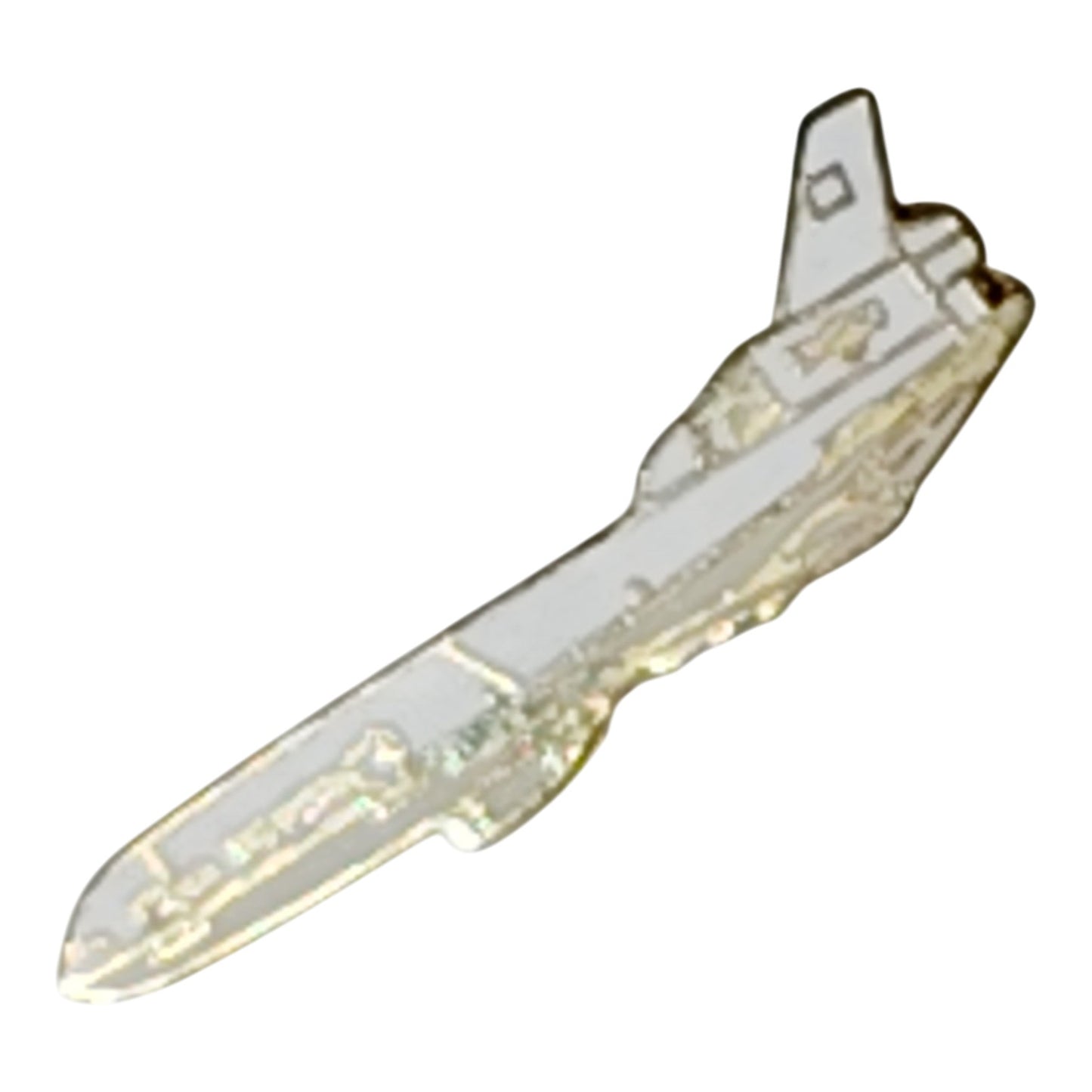 White & Gold USAF Spaceplane Hat, Lapel, Brooch Pin – U.S. Air Force Aerospace Pin