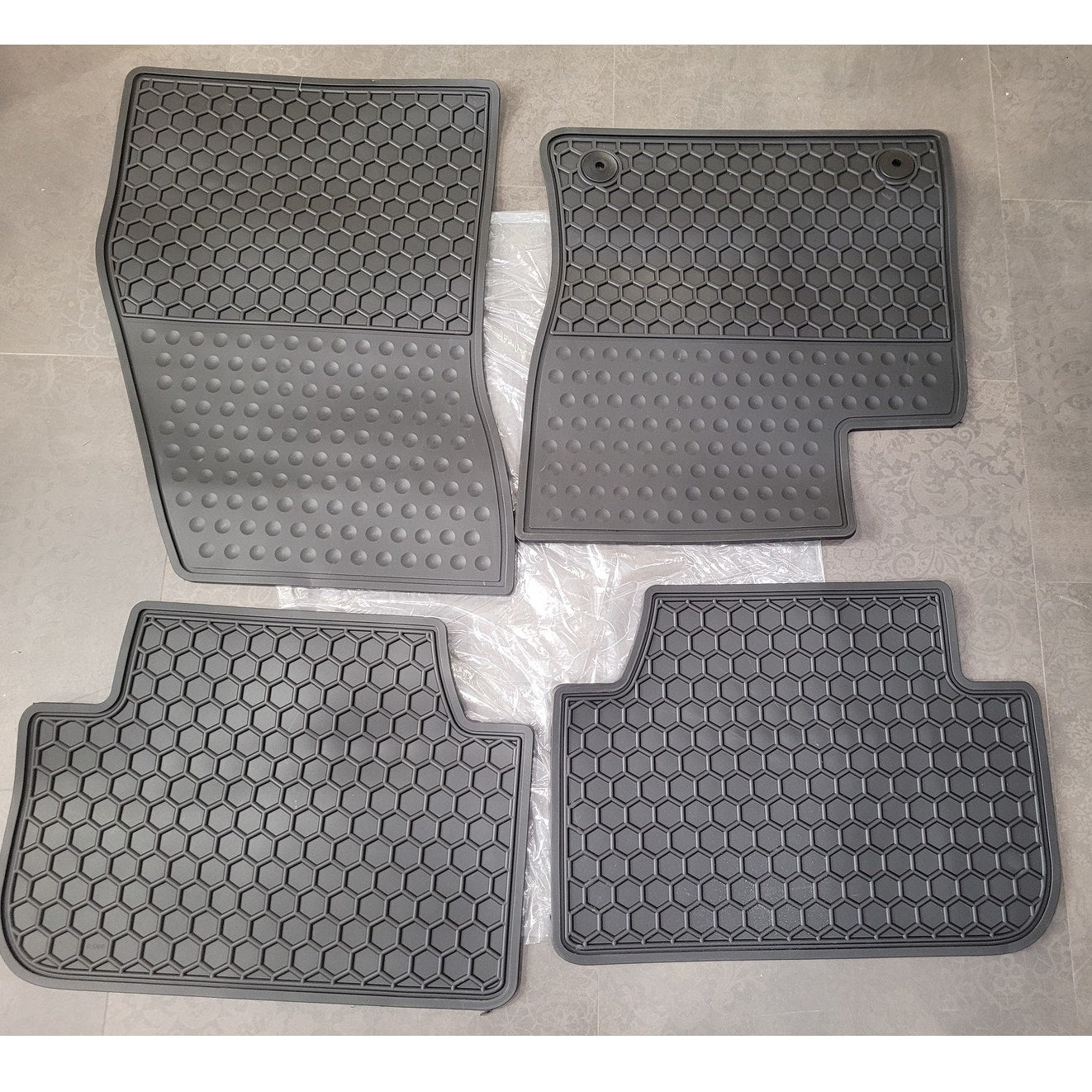 Floor Mats for VW Taos 2022–2025 - Custom Fit - Black Rubber - All Weather