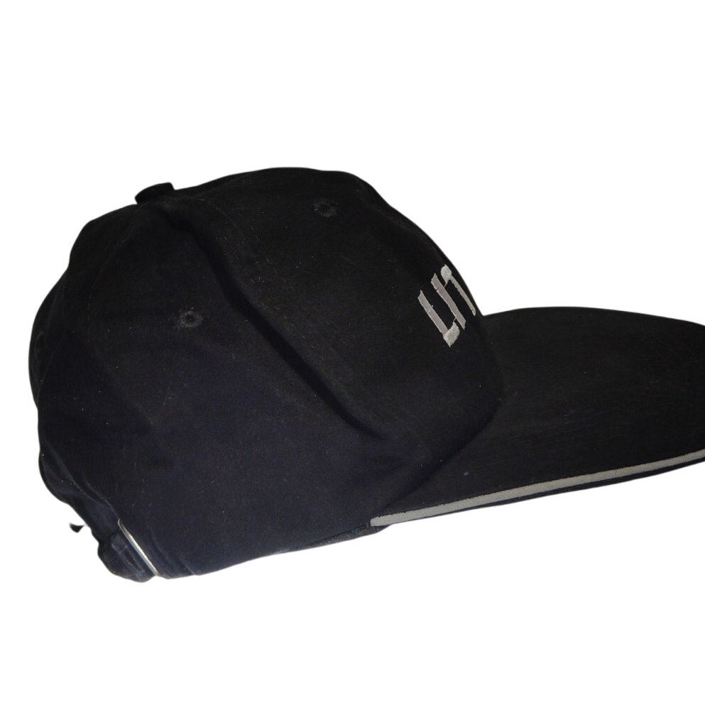 Embroidered "LIT AF" Hat Golf Cap Adjustable Unstructured Soft Black Unisex