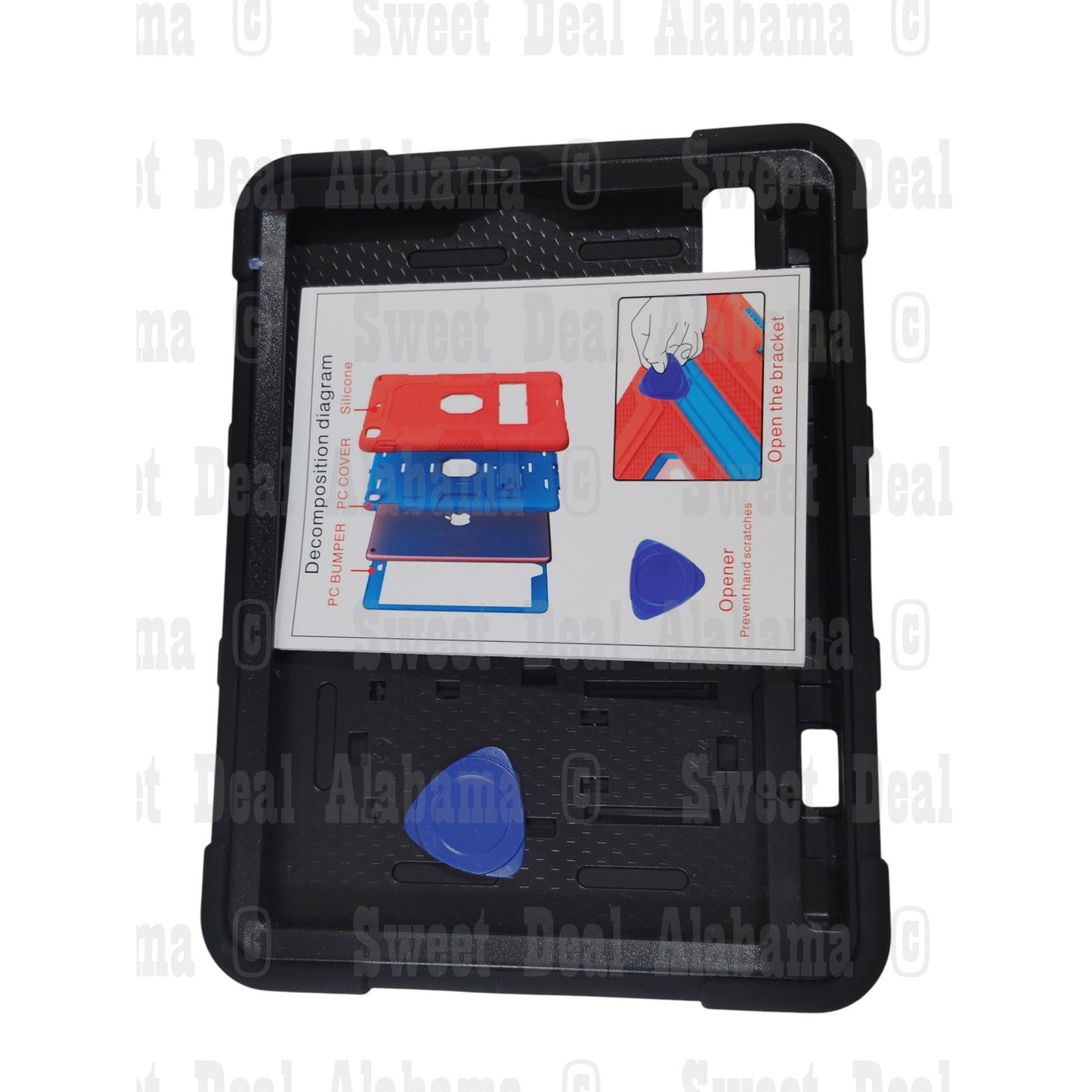 Wawz Case For Apple iPad Mini 6 (8.3:) 2021 Model w/ Kickstand, Black
