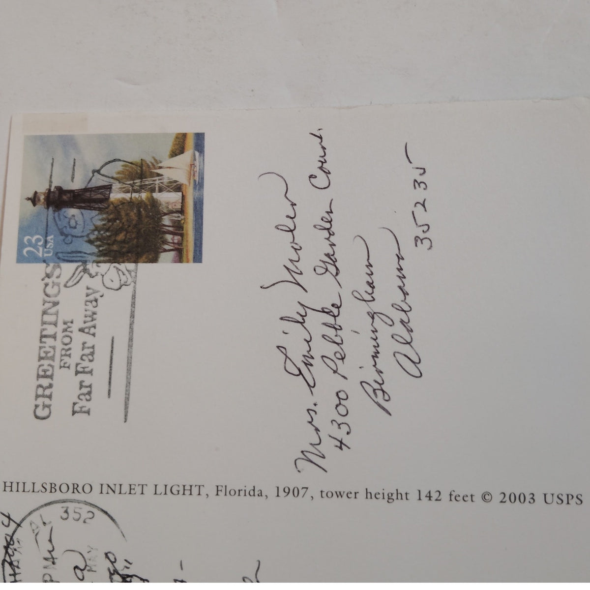3 Vintage USPS Lighthouse Postcards - Hillsboro Cape Lookout Tybee Island