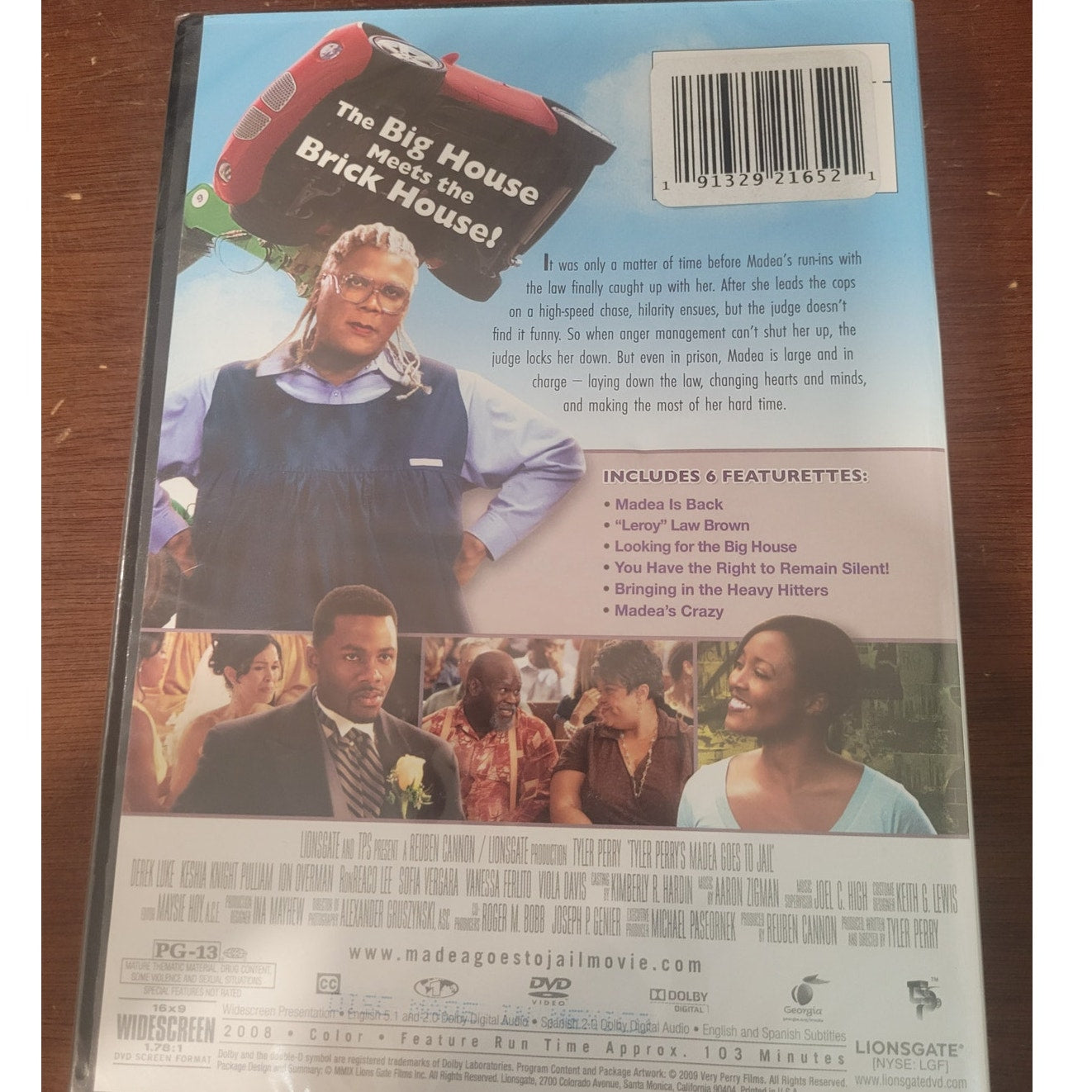 Tyler Perry Madea Goes to Jail DVD 2009 Widescreen Comedy Drama Courtroom Faith
