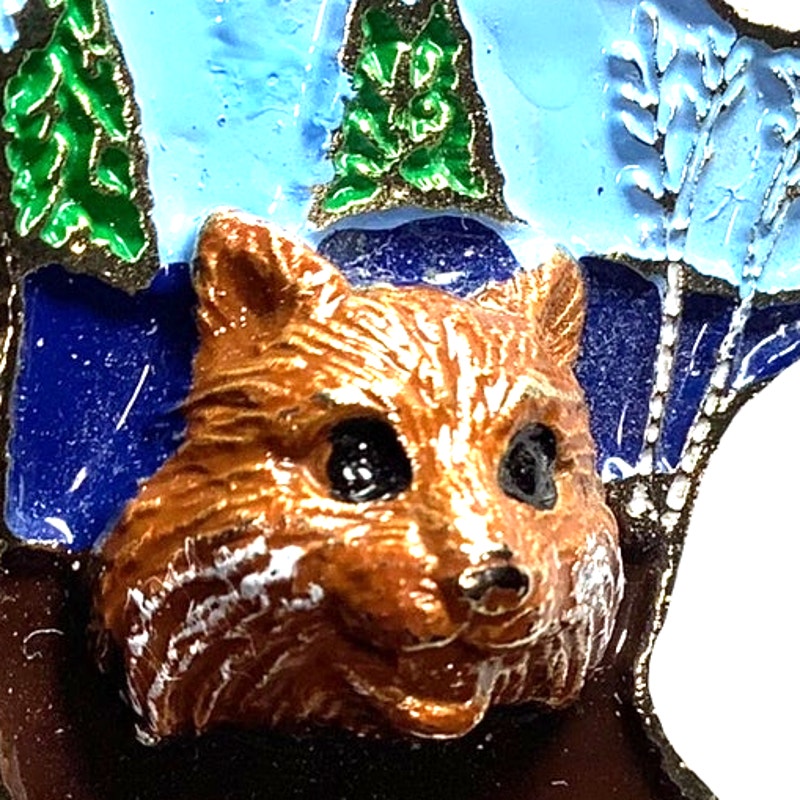 Vintage Lions Club International Fox Lapel Pin, District 5M7 Minnesota 1995-1996