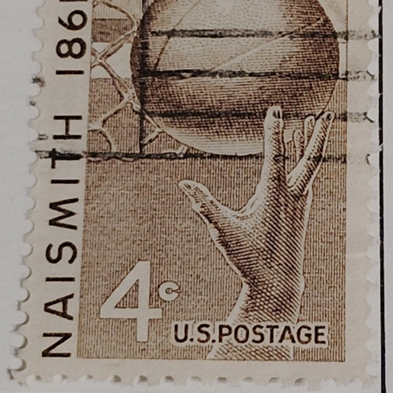 1961 Scott #1189 – 4¢ James Naismith / Basketball Centennial – Canceled