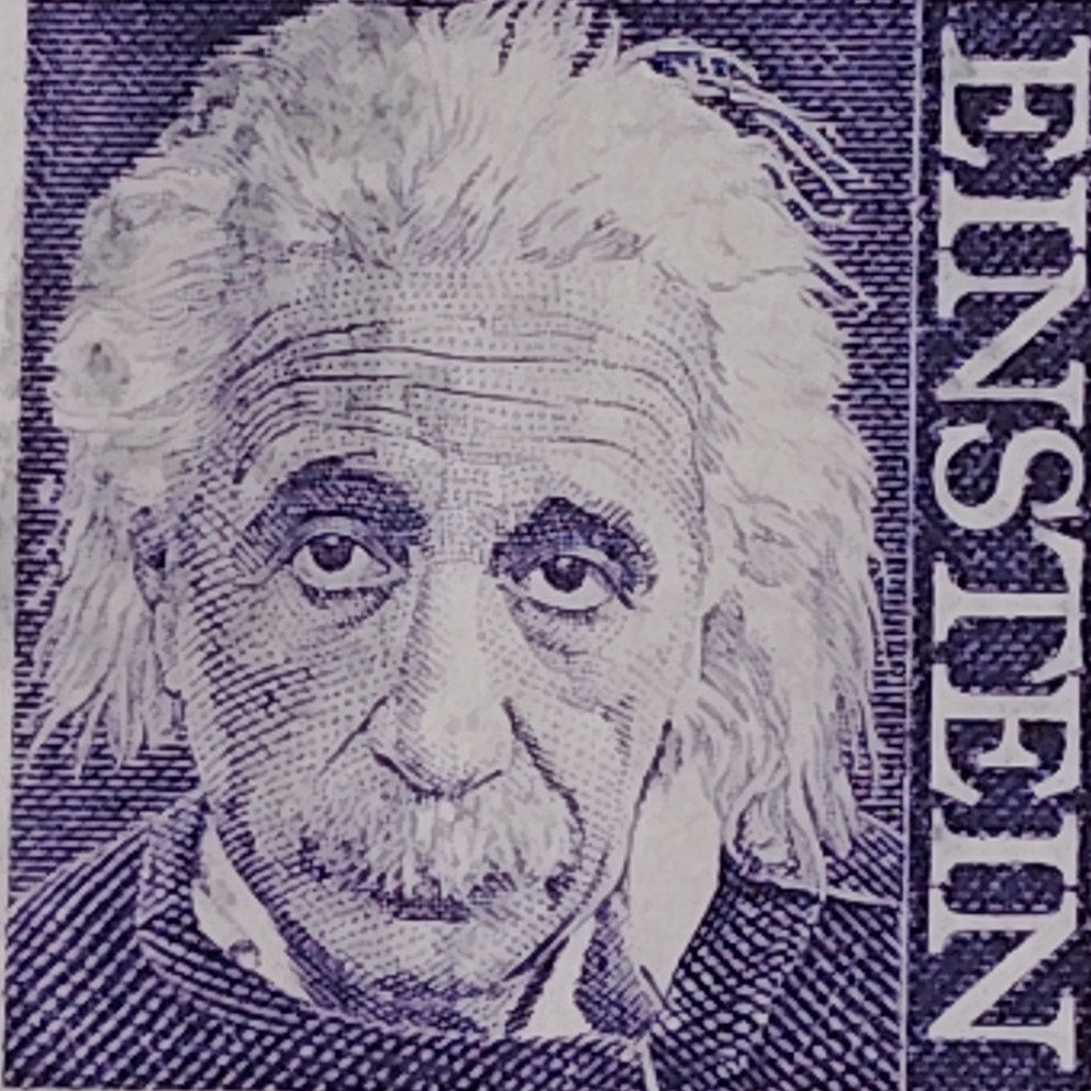1966 8¢ Albert Einstein Stamp – Prominent Americans Series, Scott #1285, Purple