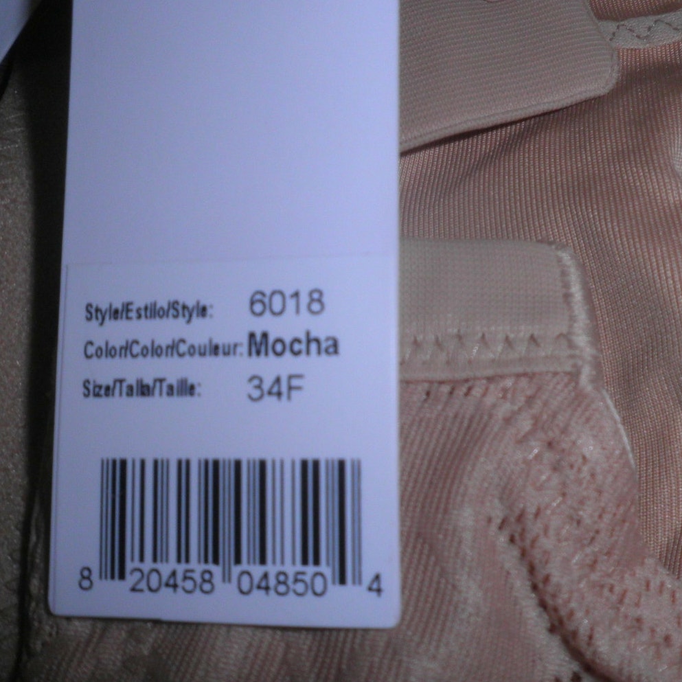 Dominique Women's Jolie Wire Free Jacquard Soft Cup Minimizer Bra, 34F, Mocha