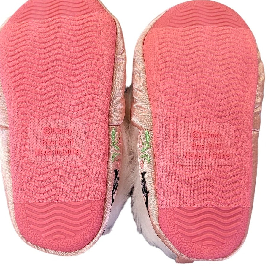 Disney Collection Girls Princess Slip-on Slippers, 5-6, Purple