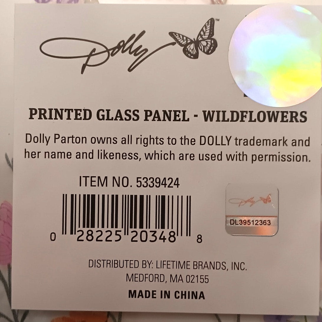 Dolly Parton Wildflowers Don't Care Where They Grow Glass Panel Art Decor